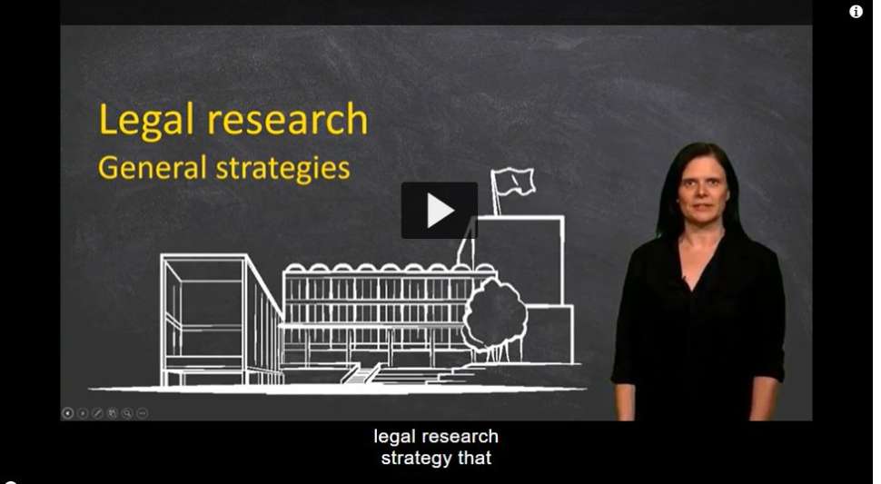Video - legal research strategies